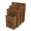 Printed Cheap Brown Paper Bags with Handles for Shopping and Gifts Paper Bags